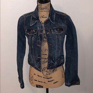 Abercrombie & Fitch Distressed Denim Jacket